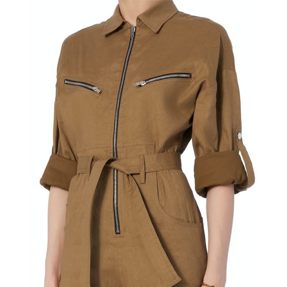 IRO Iggy Jumpsuit Belted Zip Detail Boilersuit 8 - Picture 7 of 8